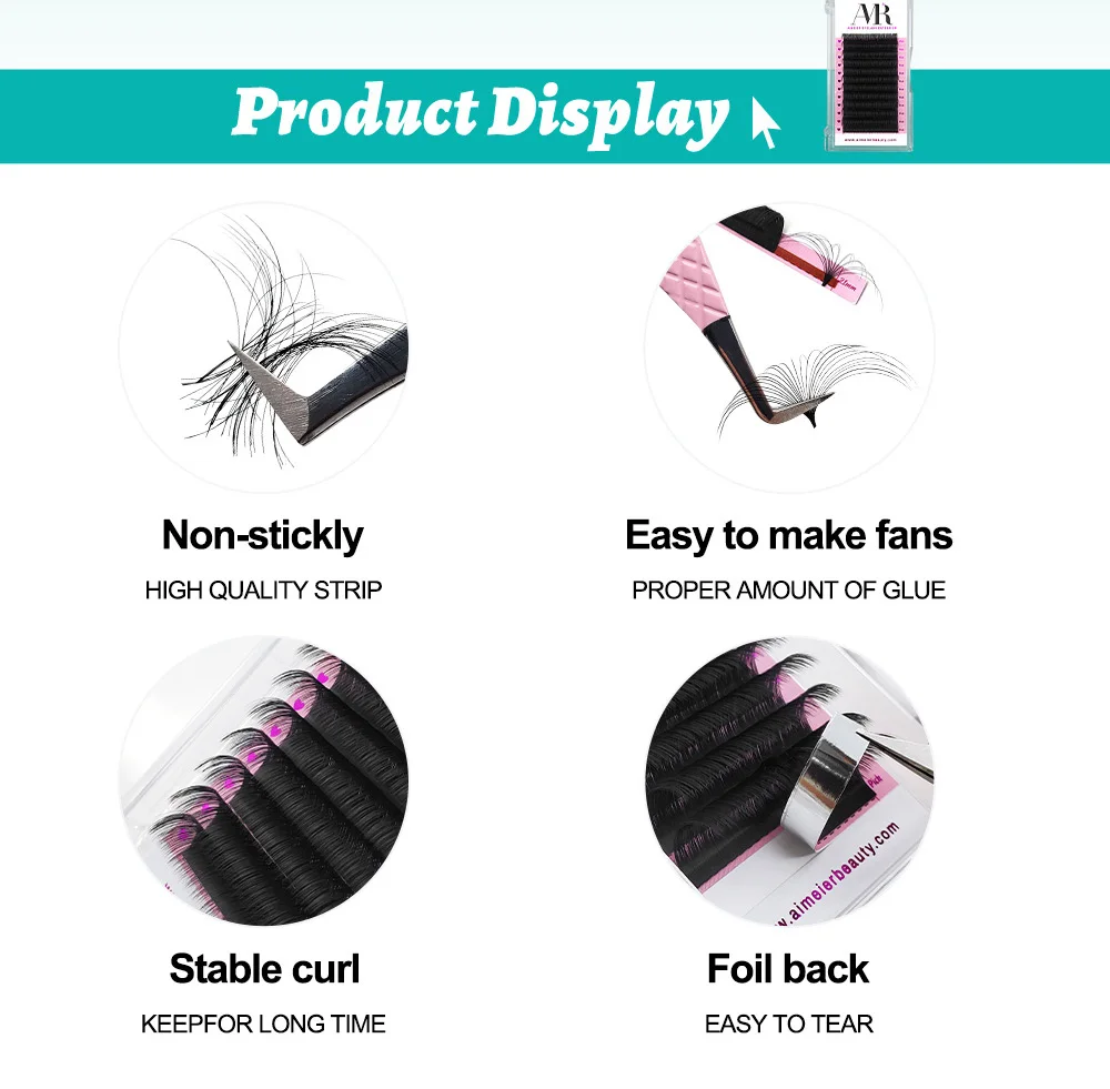 Cashmere Lashes Extension C D Curl Classic Eyelash Extension Volume Lashes Tray Russian Volume Matte Eyelashes