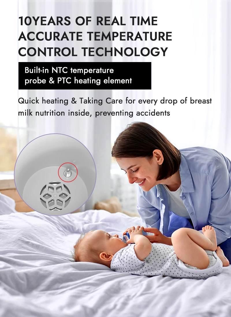 Multi-Function Electronic Baby Bottle Warmer Defrosting Food Heating Steam Sterilizer & Dryer for Breastmilk Food Bottle Storage