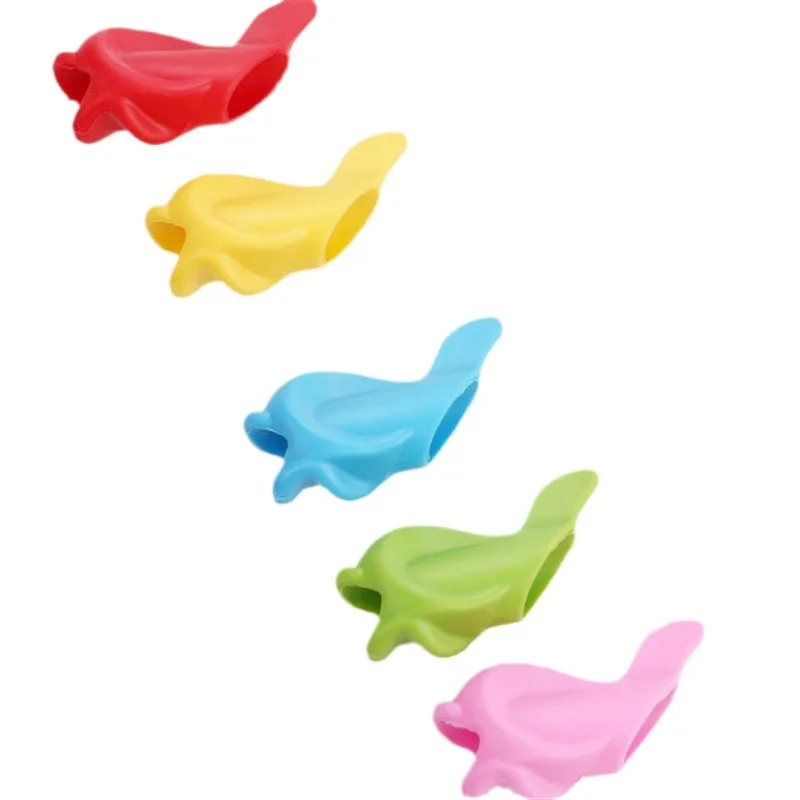 Gel Pencil Grips Silicone Pencil Holder Pen Writing Aid Grip School Supplies for Kids Pen Grips for Kids