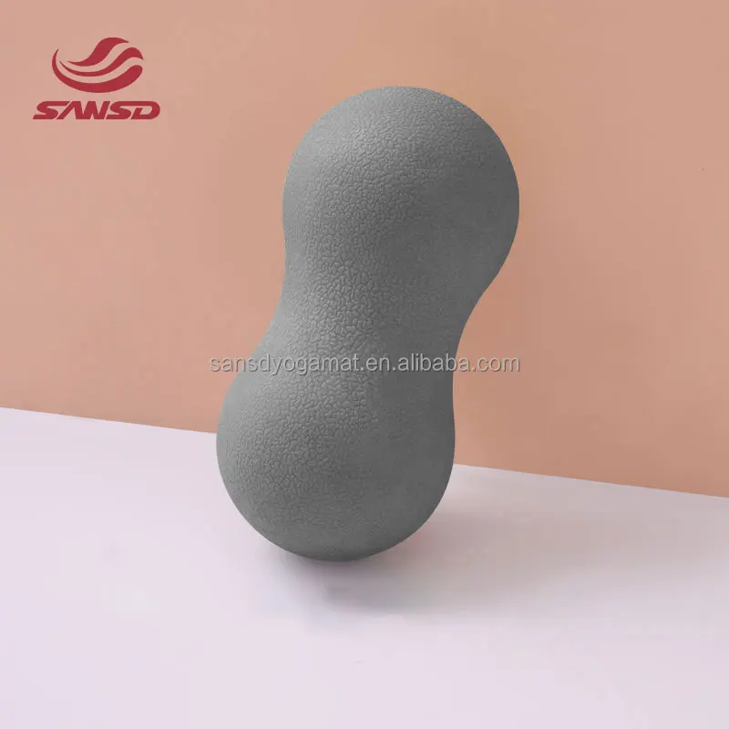 Sansd Yoga Roller Double Lacrosse Mobility Ball Myofascial Physical Therapy Deep Tissue Peanut Fitness Massage Ball Set
