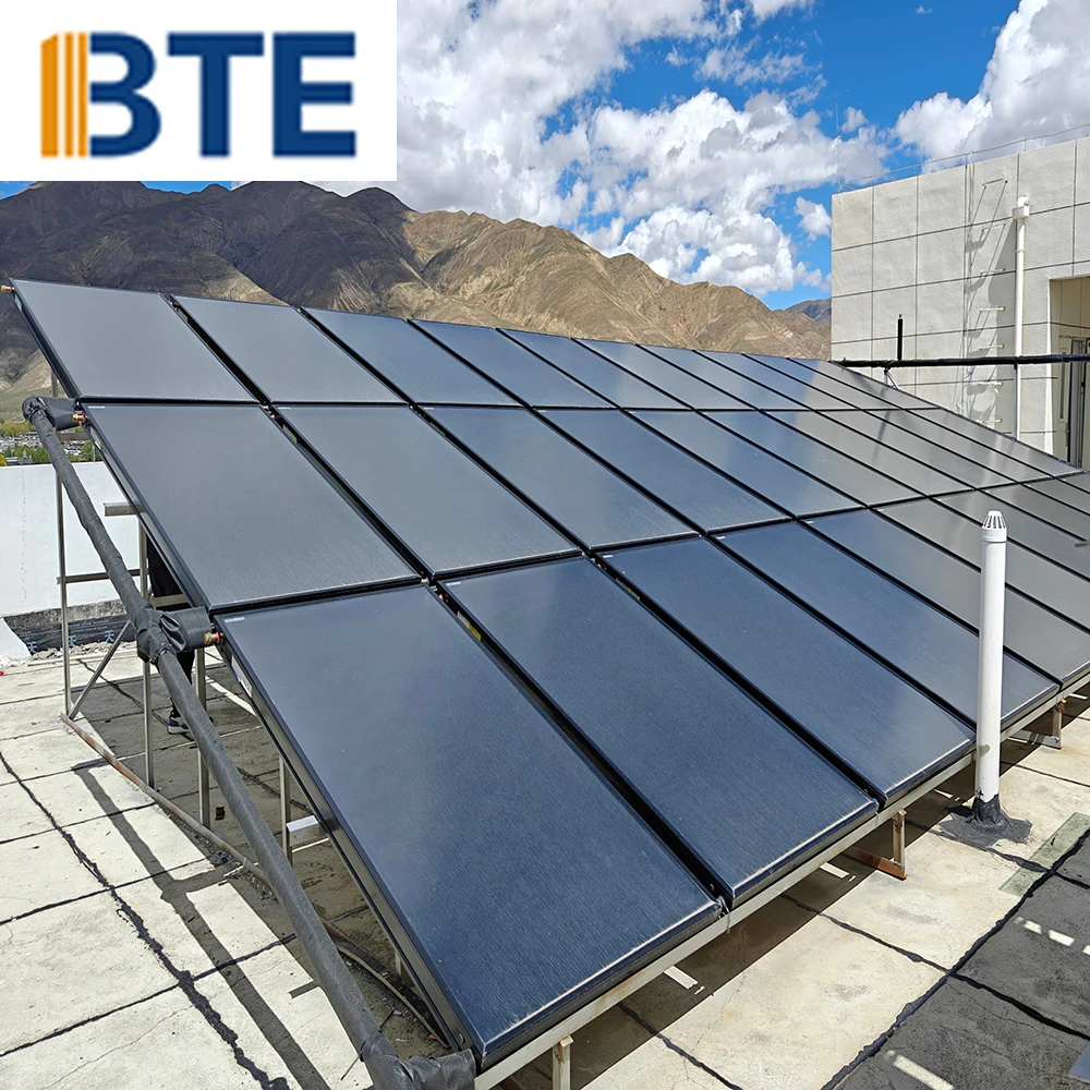 BTE factory flat plate Solar hot water collectors for European engineered hot water