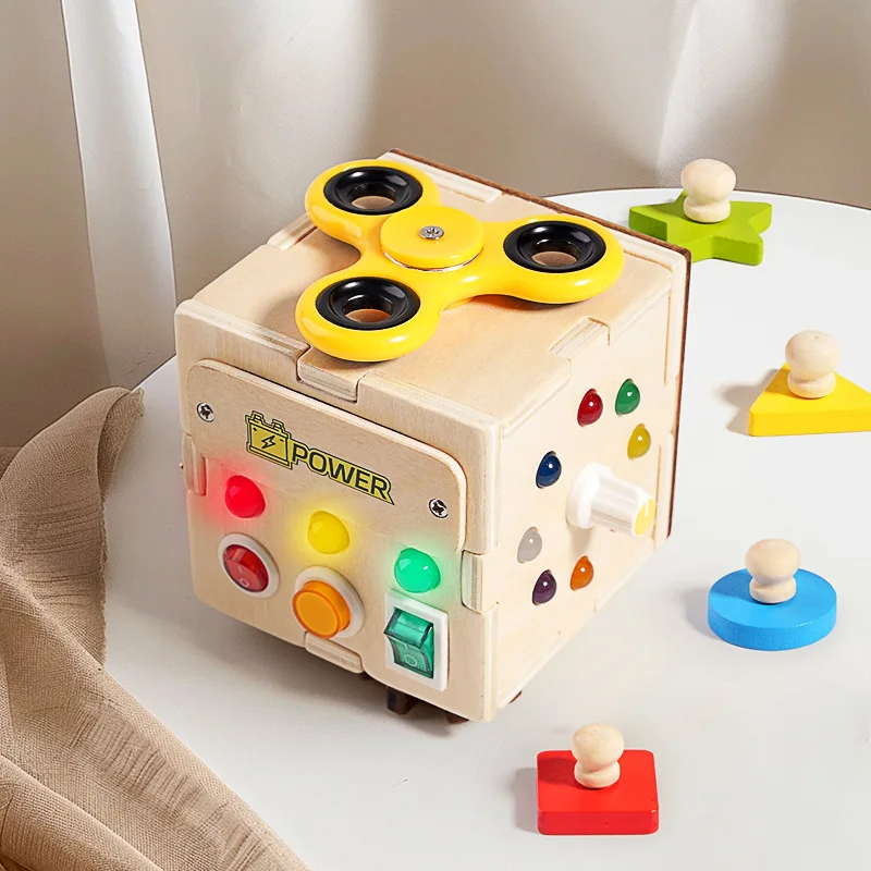 Hot Selling Children Role Play Wooden Trolley Case Toy Kids Pretend Workshop Tool Play Box Set Toys