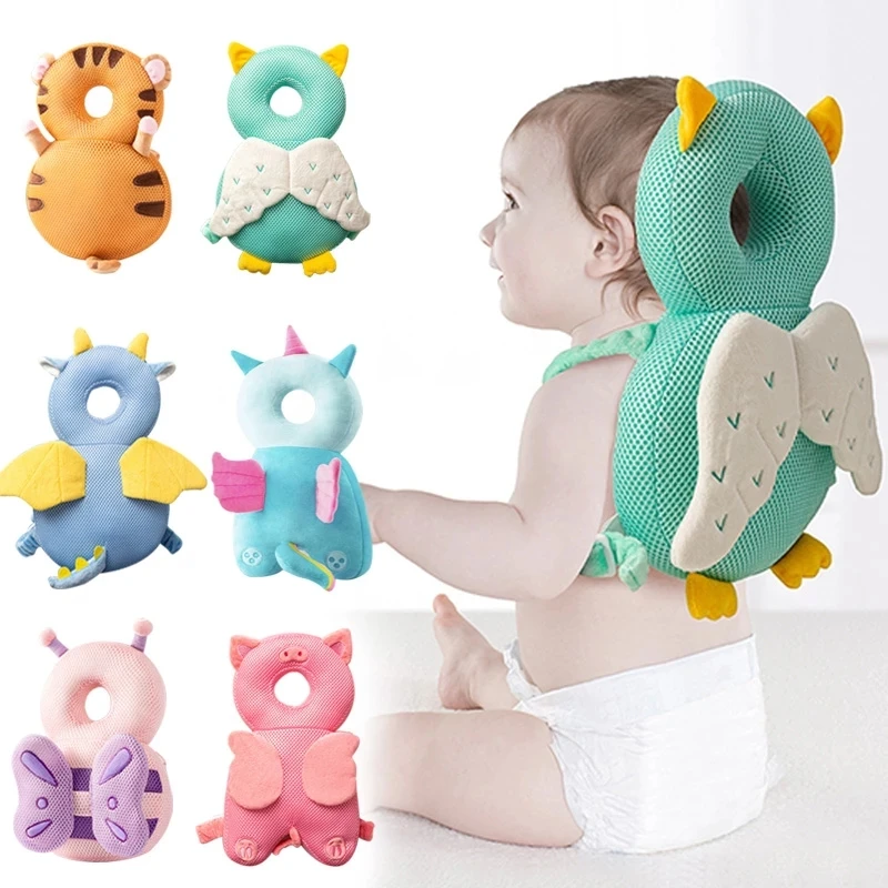 Shopify Sourcing Agent 2024 Soft Cotton Head Protection Soft Security Backpack Anti-fall Pillow Cushions for Baby Activities