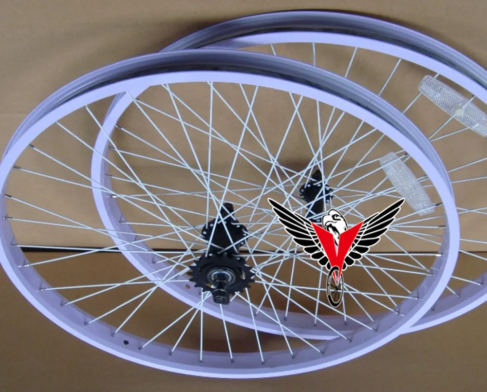 Lavender Color Rim Bike Restore Bike Wheel Sets 26x2.125 Colored Rim Alloy Rim Wheel Set KT Coaster Brake Powder Coated Spokes