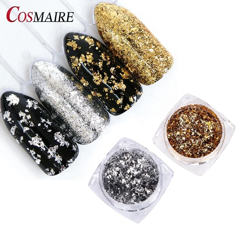 Nail Art Decoration Fireworks Effect Foils Flakes Laser Powder