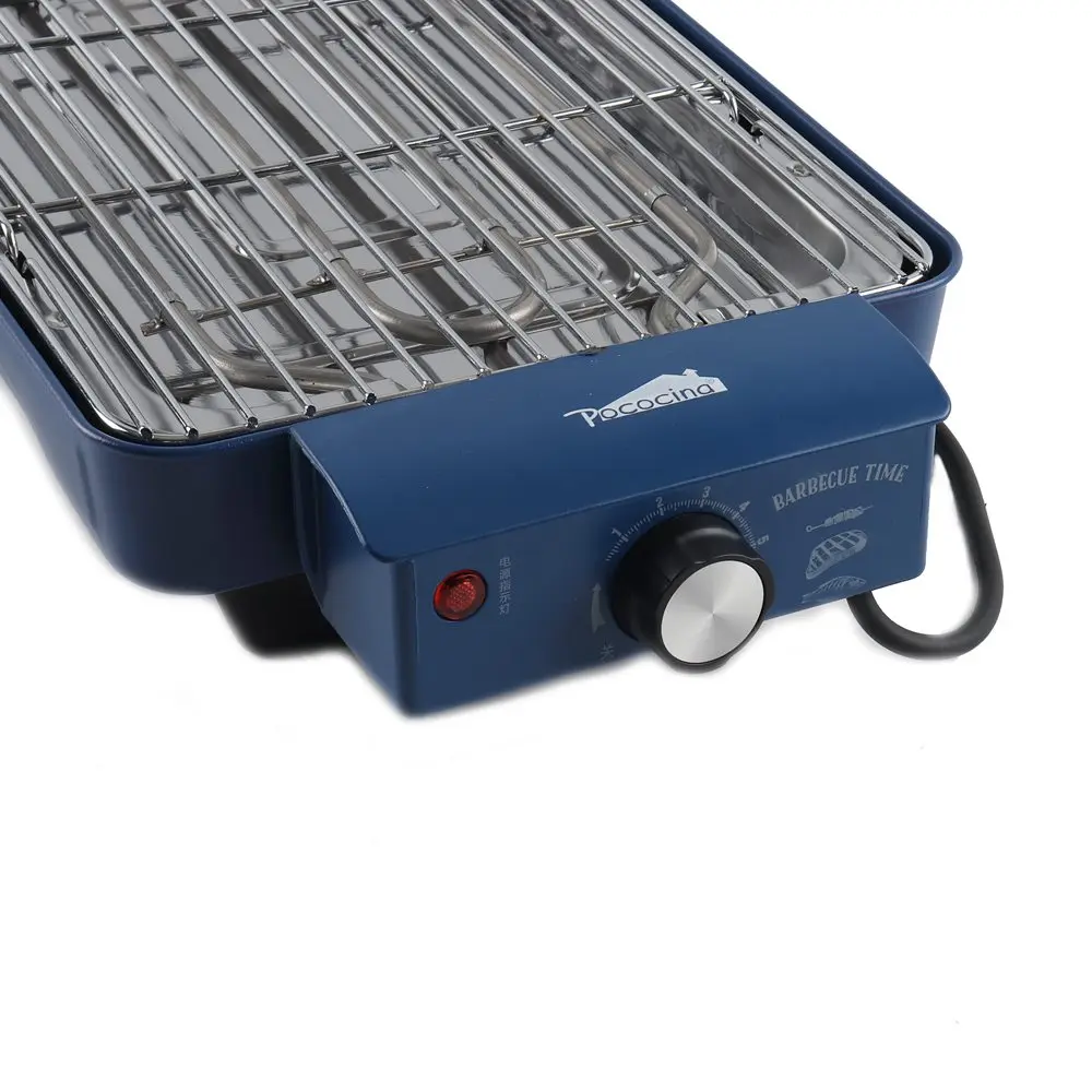 Hot Sale Home BBQ Electric Grill & Griddle 2-in-1 Smokeless Non-Stick Adjustable Rotation Temperature Knob