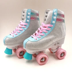 Roller Skates Professional Home Use Durable Quad Roller Skate With PVC Leather