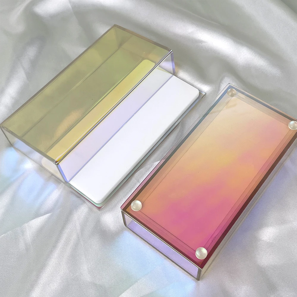 Custom Magnet Acrylic Lash Tile With Cover Lash Organizer Box Hello Kitty Eyelash Extensions Palette Box Lash Tiles With Lid