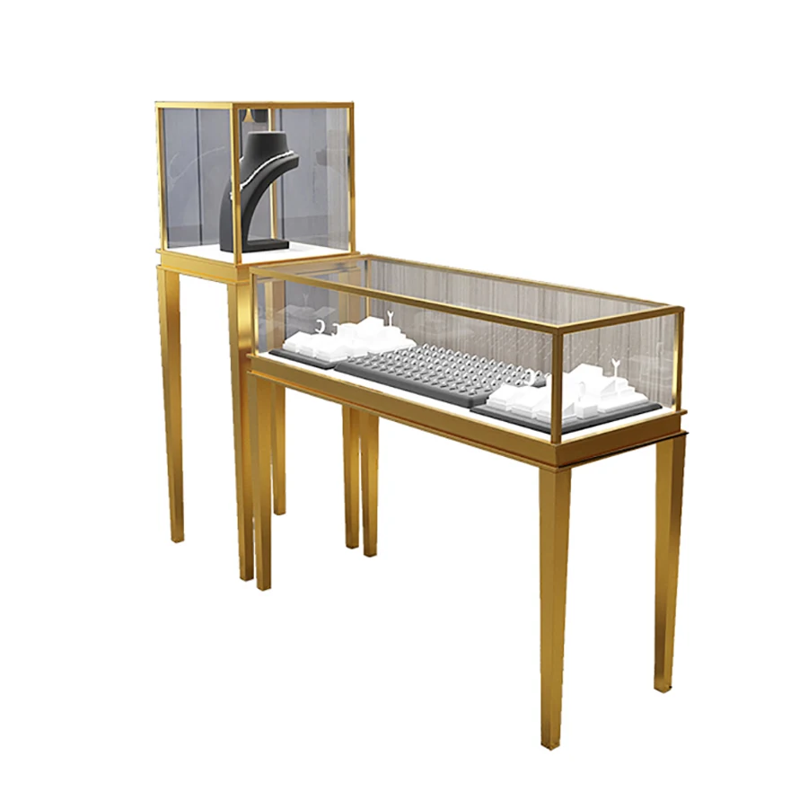 Showcase High End Luxury Jewelry Display Set Jewelry Display Cabinet Jewelry Shop Design Cabinet Manufacturer