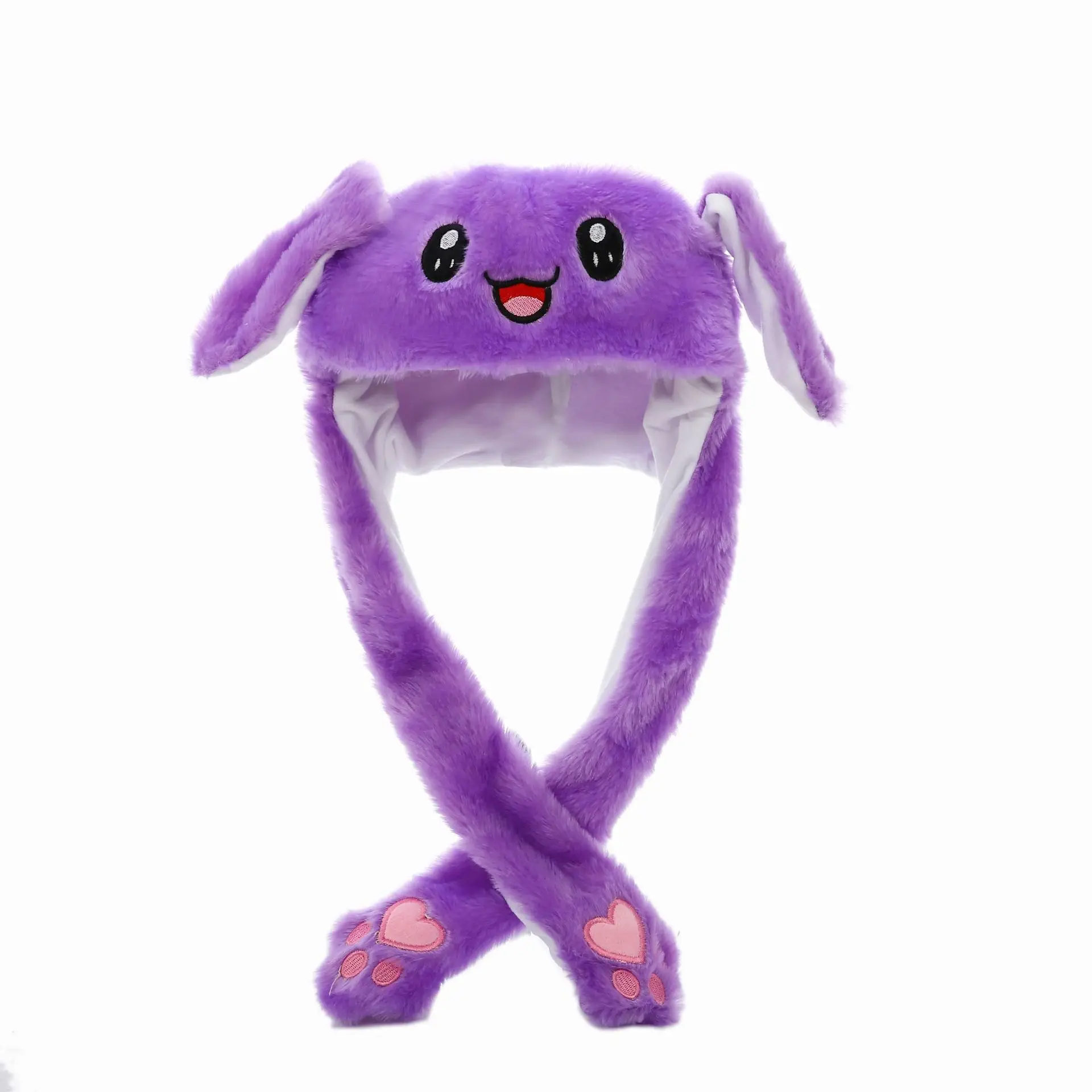 
Customized Logo Halloween Plush Bucket Hat With Moving Ears 