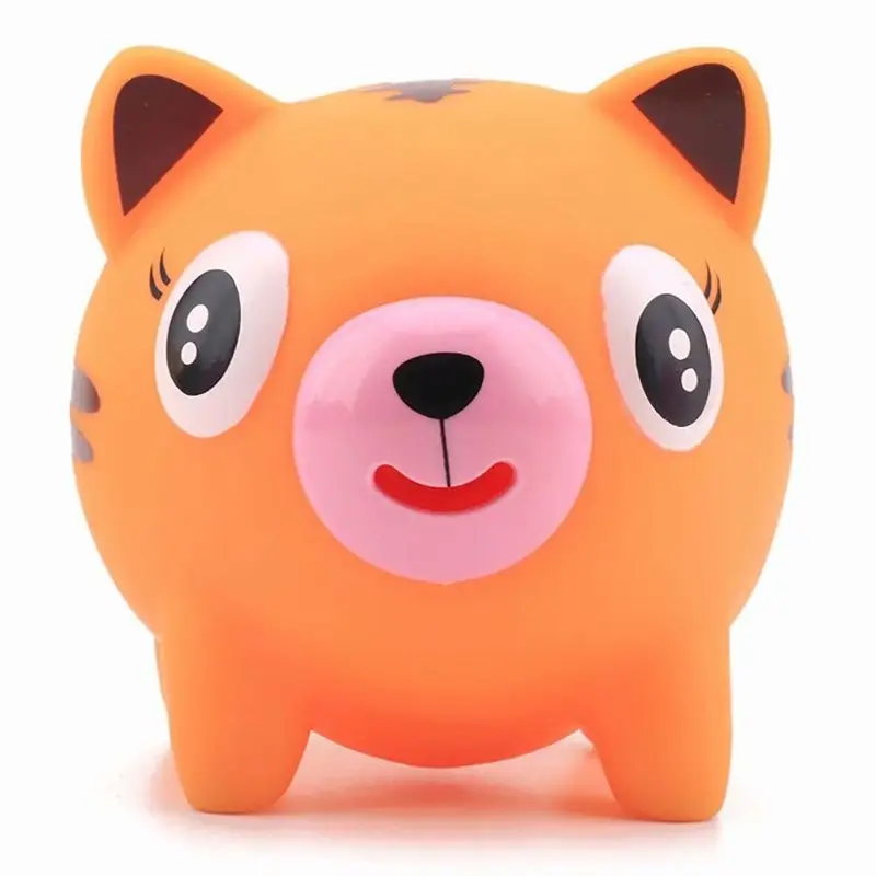 Squeezable Tongue Out Talking Animal Ball Stress Relieve Soft Ball Toy Fidget Sensory Popping Tongue Pig Toy for Kids Boys Girls