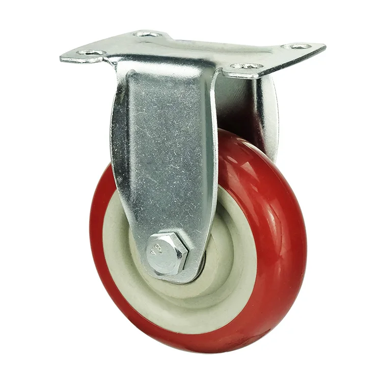 WBD manufacturer castors with brake 3 inch pvc casters medium duti castors wheels