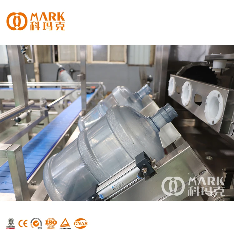 18L 19L 20L Big Barreled Mineral Pure Water 5 Gallon Water Bottle Cleaning Filling Machine