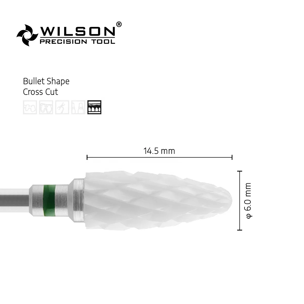 6400301 Wholesale HP Tungsten Carbide 2.35mm Lab Burs for Acrylic Resin dentistry laboratory instruments dental consume material