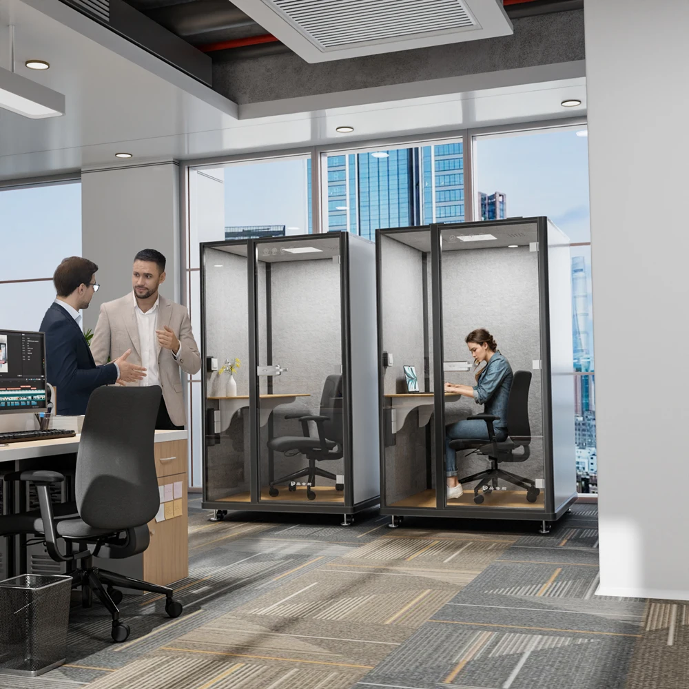 Office Building Meeting Room Pods Privacy Calling Phone Booth Soundproof Audio Booth For Sale