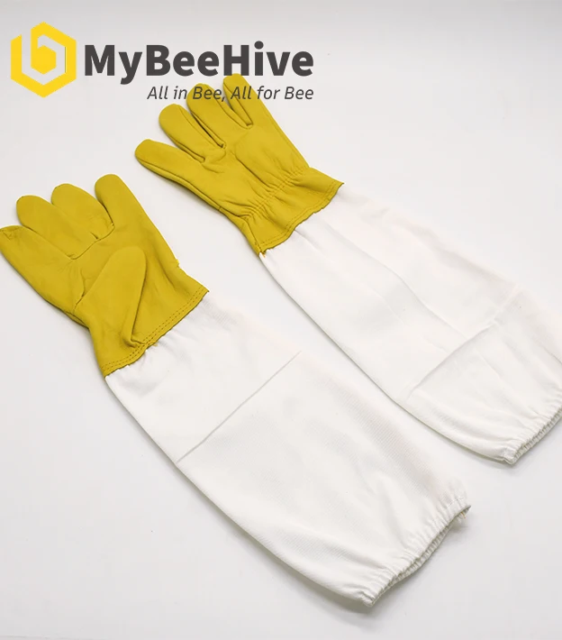 Оборудование для пчеловодства Mybee снаряжение защитные перчатки из овчины и холста