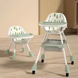 adjustable   multi-functional baby dining chair feeding chair child rocking chair with wheel