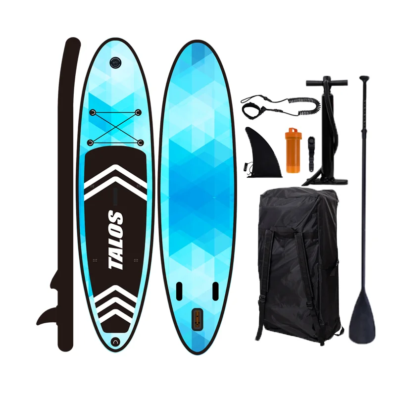 High quality OEM new design wooden inflatable sup board fishing single double stand up paddle board