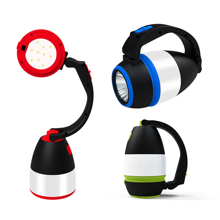 Rechargeable Camping Lantern Hand Lamp Table Lamp 3in1 Emergency Portable LED Camping Lights