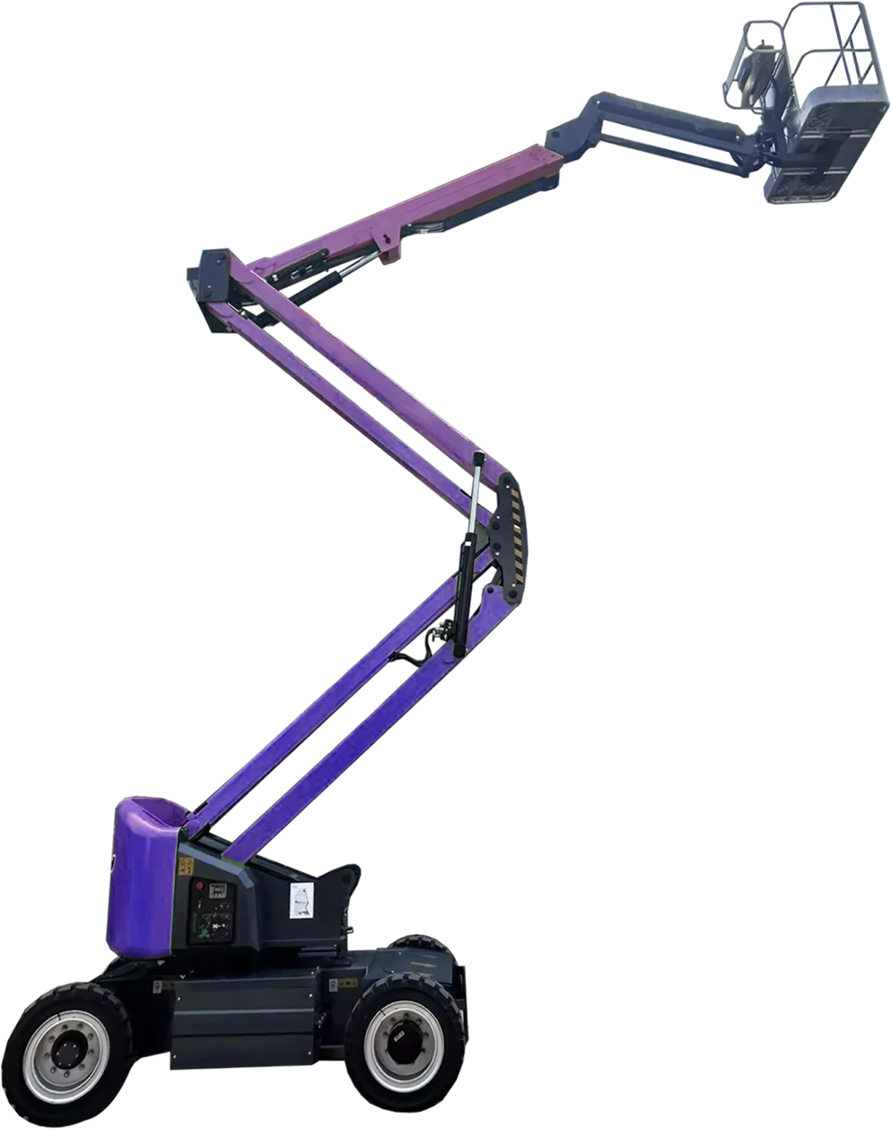 P-124 Manufacturer manned outdoor aerial remote control curved boom lift