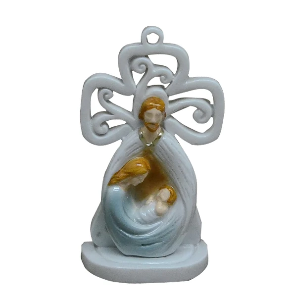 Resin Holy Family Religious Catholic Figurines Ceramics Crafts Wholesale Factory Custom Design