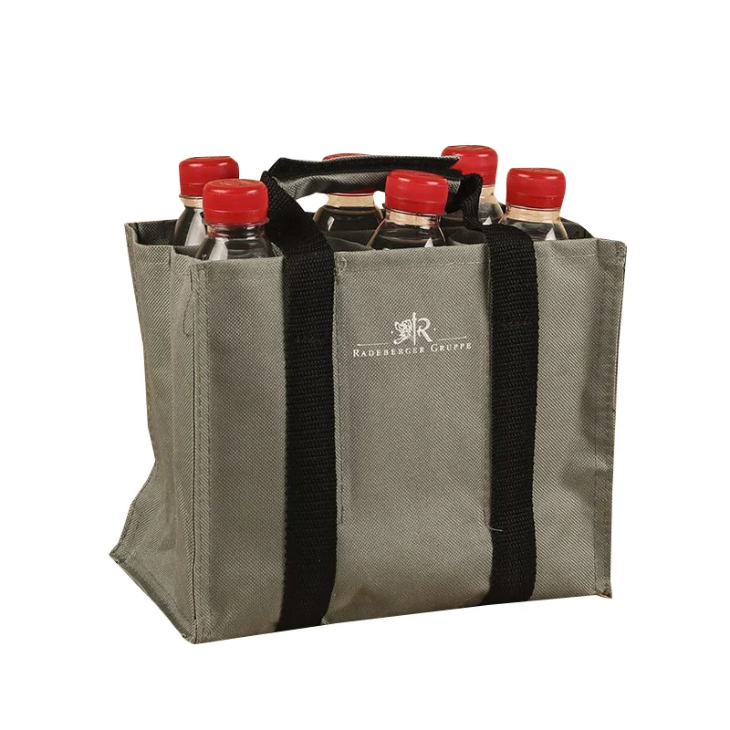 Strong durable portable folding outdoor picnic handle independent compartment beer wine beverage oxford tote bags