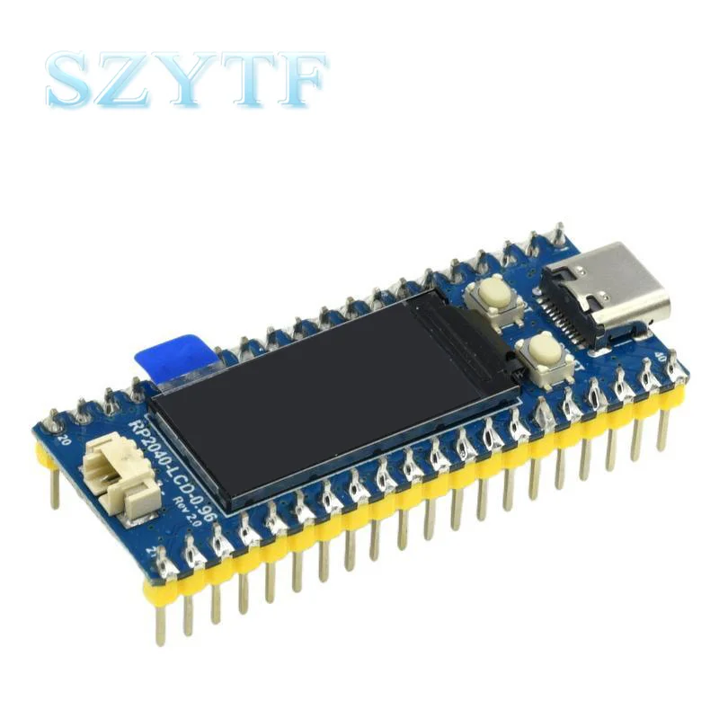 Микроконтроллер RP2040 Plus Dual Core ARM Cortex M0 + CPU для Raspberry Pi Pico Weld модуль Pin 133 МГц с ЖК-экраном 0 96