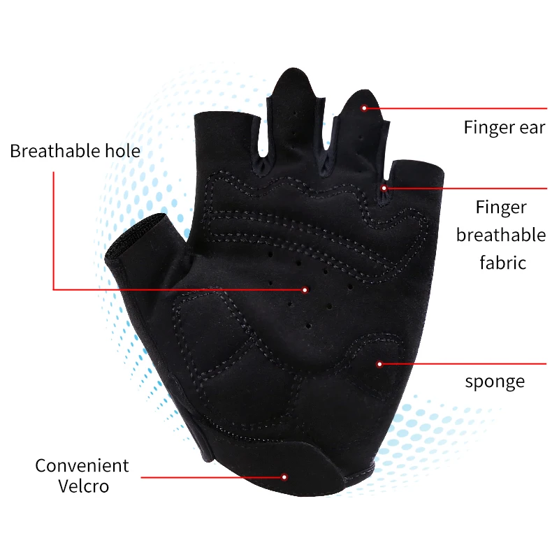 Cycling gloves are thick and anti-friction