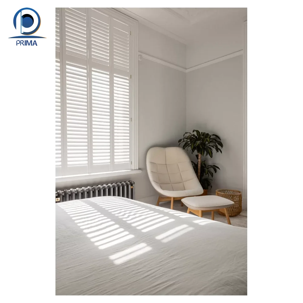 Prima Best Sale Wooden Louver Wood Horizontal Window Venetian Blinds