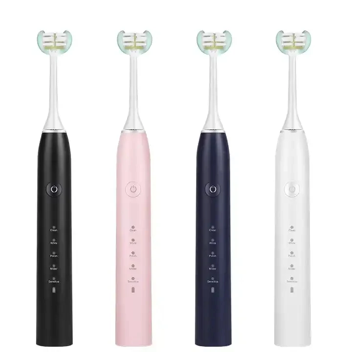 3D 360 Degree Deep Cleaning Sonic Toothbrush 360 Cleaning 3 Sides Brush Head 5 Modes Rechargeable Electronic Sonic Toothbrush