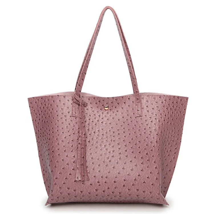 Ostrich skin leather Bag