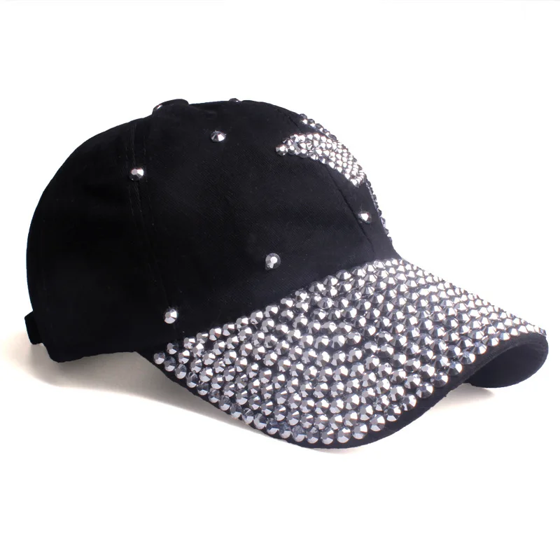 2022 New Stylish Butterfly Rhinestone Sport Caps  Luxury Women Baseball Hat