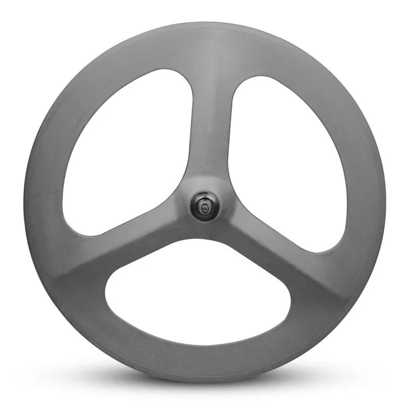 Tri Spoke Track 70mm Depth Track Wheel rim brake 23mm width carbon fiber wheels
