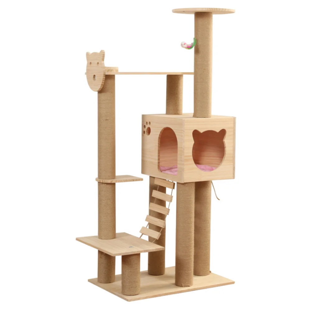 
Fashion Climbing Gyms Plush Cat Tree Playground Furniture for Cats & Kittens Tower Sisal Cat Tree 