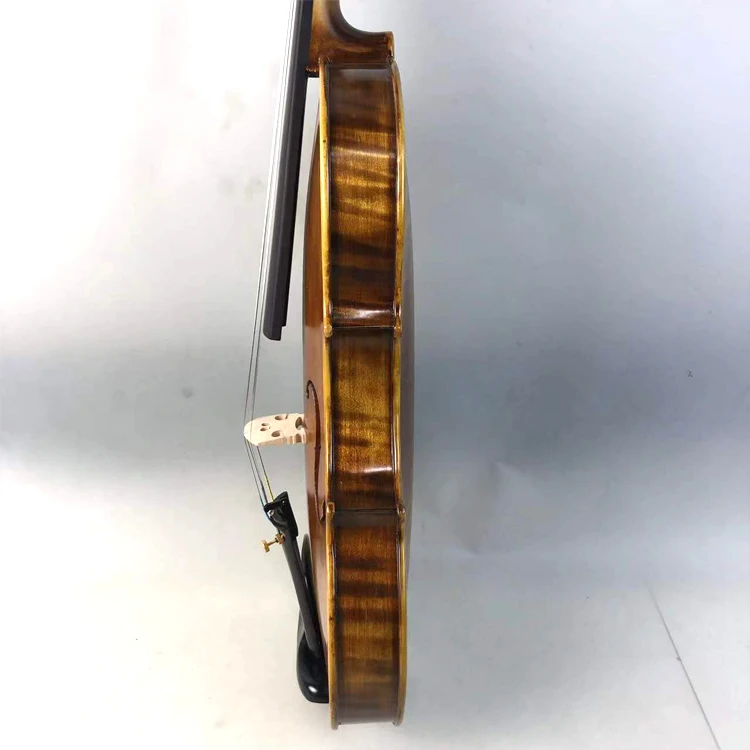 Wholesale price hot sale high quality music instruments made in china Matte antique flame maple violins 4/4-1/8