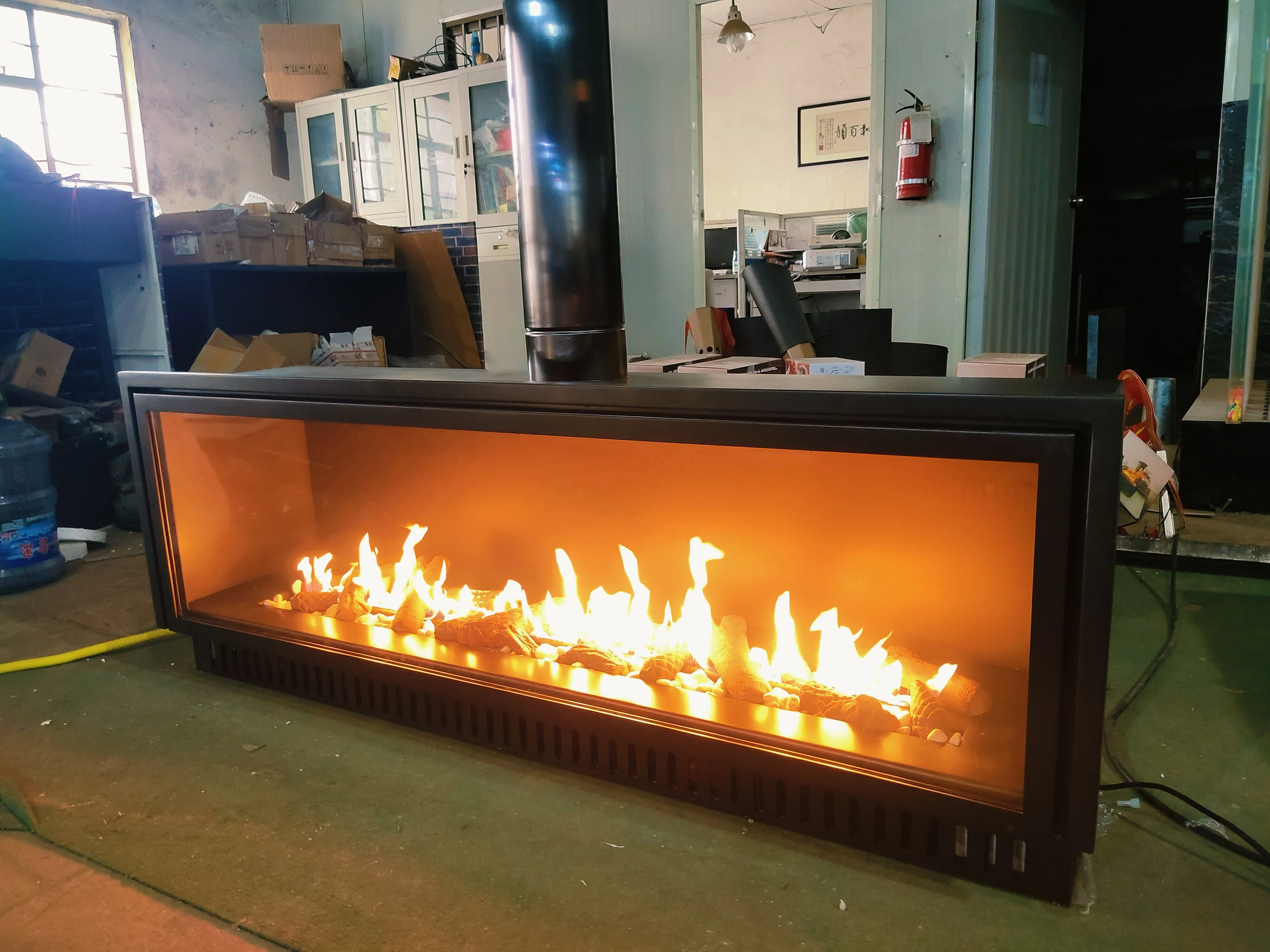 36/40/50/60/72/80 inch double sides view fire see through LGP or natural gas direct vent gas fireplace indoor