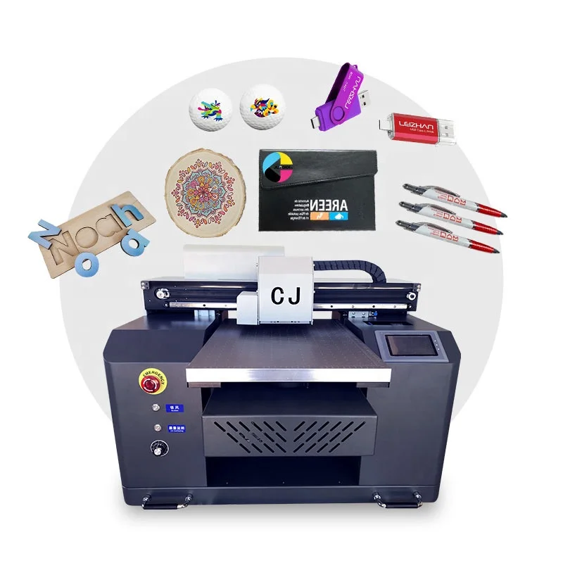 Jucolor CJ-UV4560D A2 Size UV Printer For Bottle And Acrylic