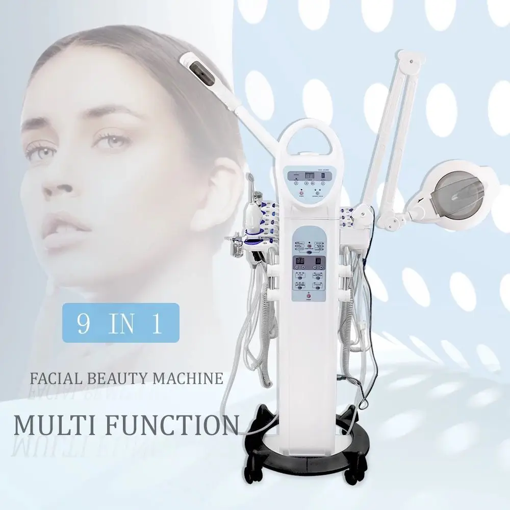 9 in 1 Multifunction Facial Beauty Machine With Facial Steamer Deep Facial Cleaning Machine Skin Care Tools