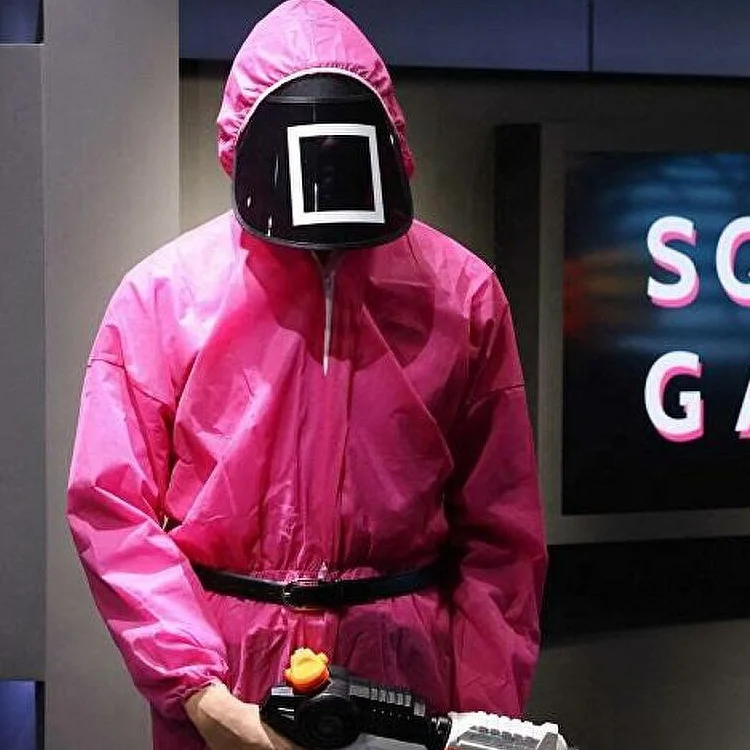 Cosplay Full Body One Piece Suit Halloween Costume Squid Game Jumpsuit with Belt G loves