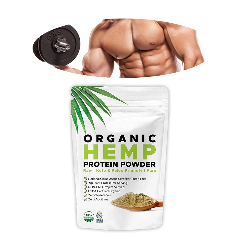 Private Label OEM protein powder sports nutrition for Muscle Recovery HEMP protein powder