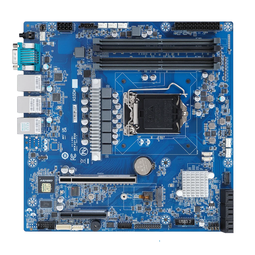 G MX33-BS0 Processor Server Motherboard C252 motherboard LGA 1200 Support E-2300 CPU