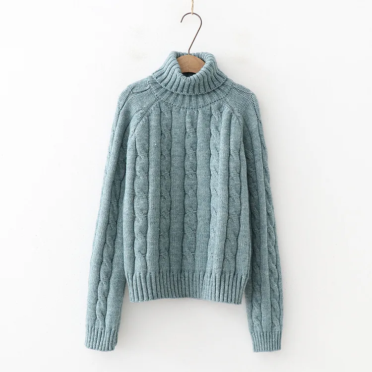 
Oem 2021 Ladies Wool Cashmere Sweater Knitted Turtleneck Jumpers Sweater For Women 