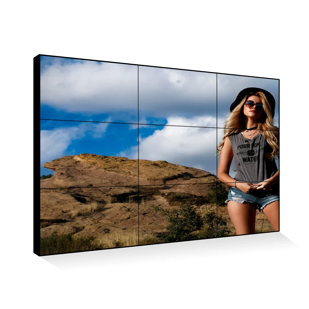32 49 55 Inch LCD Video Wall 0.8-3.5 mm Narrow Bezel Splicing Wall Advertisement Screen For Meeting Room