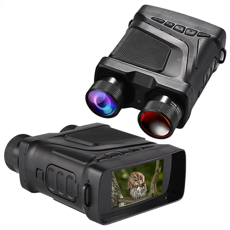 Новый бинокль 850nm инфракрасный прибор ночного видения лазерный Red Dot 4x цифровой зум ночное просмотра камера для охоты темноты