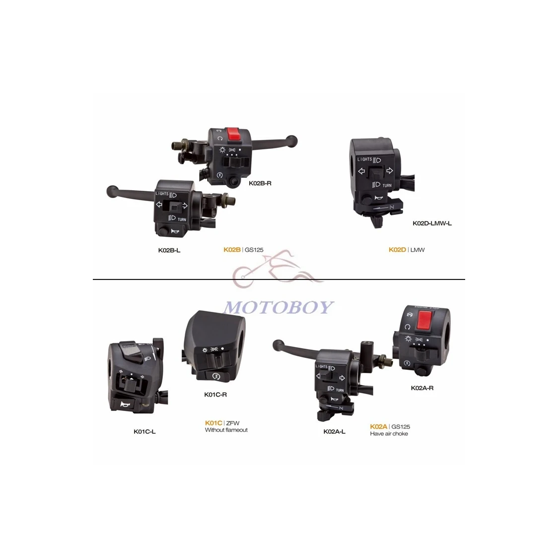 100% Brand New And High Quality Universal Waterproof Motorcycle Modified Accessories Handle Switch