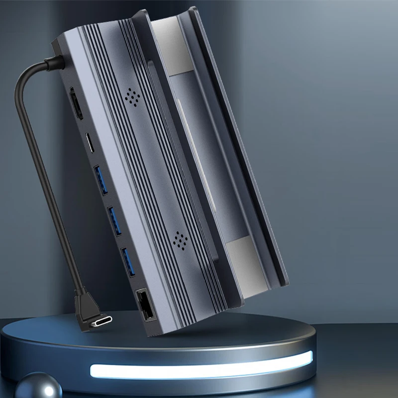 6 в 1 Паровая док-станция USB 3,0 RJ45 Зарядка 4 К 60 Гц Паровая док-станция для паровой палубы игровая консоль
