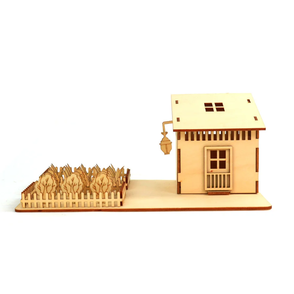 2024 Raw wood color low-cost high quality Diy miniature wooden box doll house