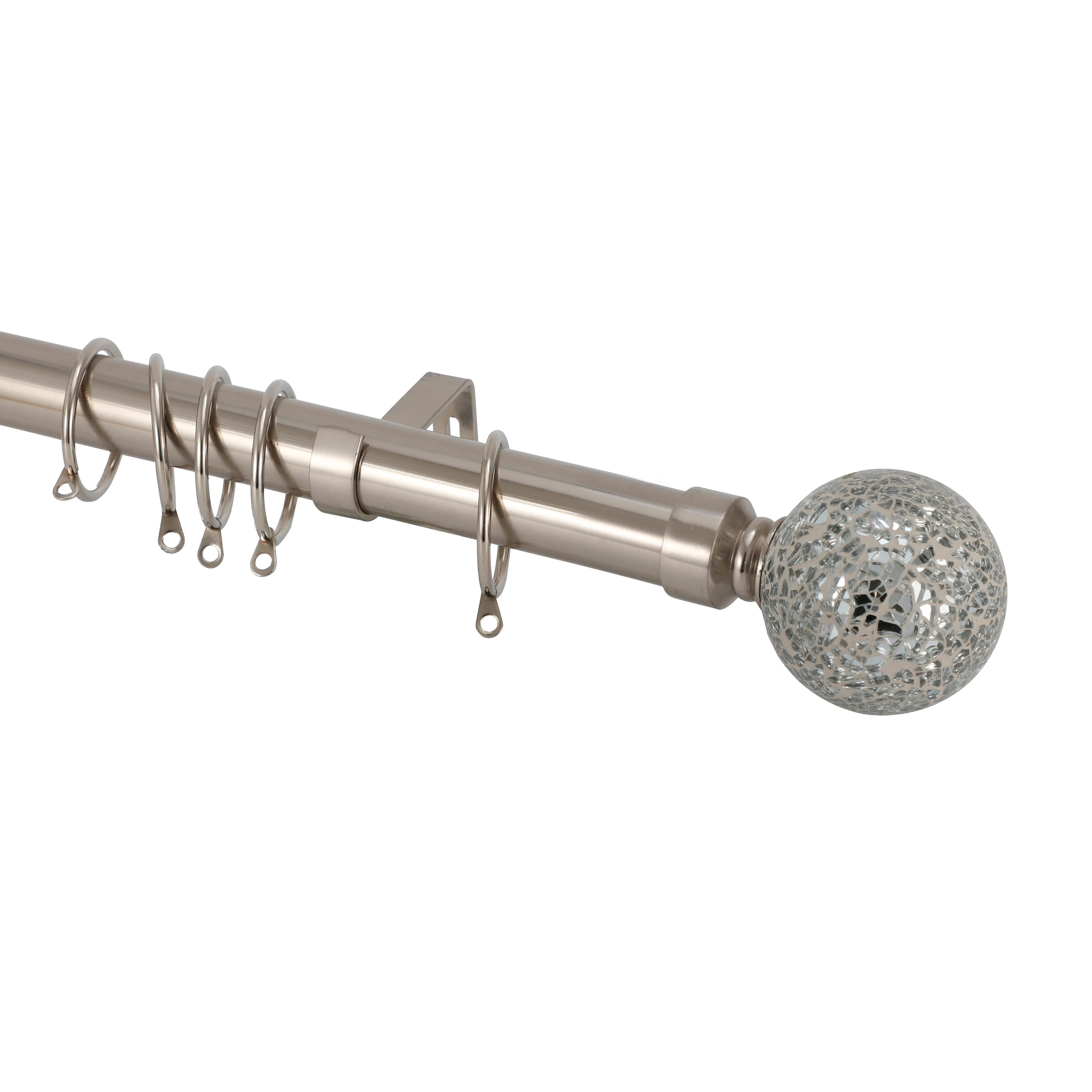 Manufacturer of window curtain holder iron extendable rods 70-120 inches curtain rod