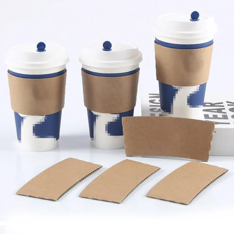 Eco-Friendly Disposable Plastic/Paper Cup Sleeve with Logo Printing
