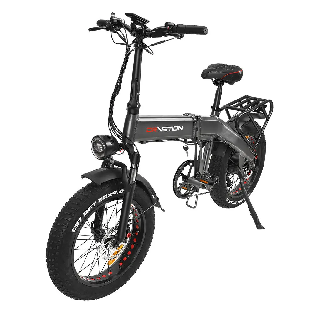 Factory Custom Mini Folding Electric Bicycle 48v Easy Rider Electric Bike With 2 Battery Vintage